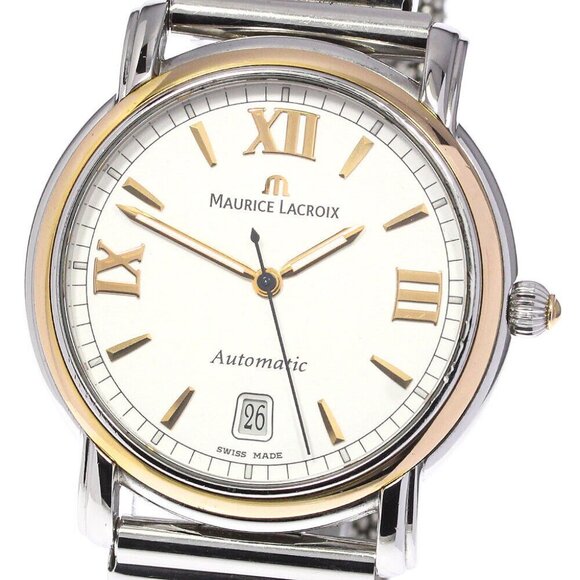 MAURICE LACROIX Pontos 68775 Date Silver Dial Automatic Men's Watch_743900
